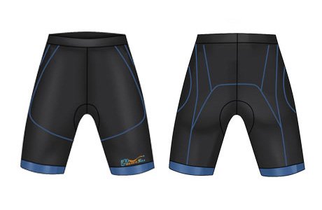 Neoprene Mens Swim Trunks-1879-BK