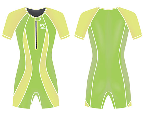 Neoprene Childrens Wetsuit-1823-GN/YL