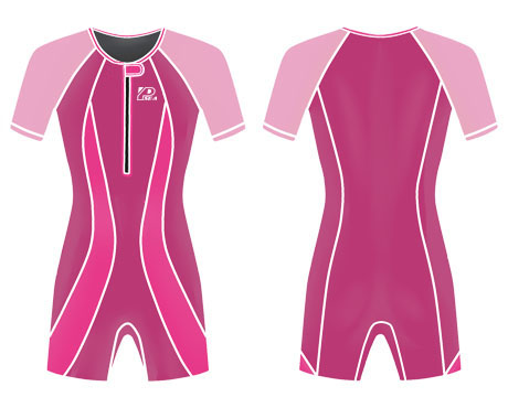 Neoprene Childrens Wetsuit-1823-RD/PK