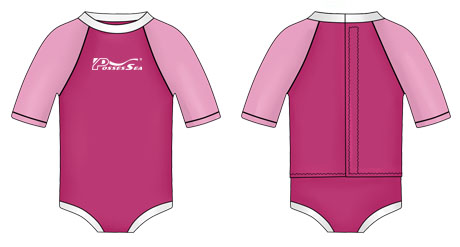 Neoprene Baby Warm Wetsuit-1825-PK