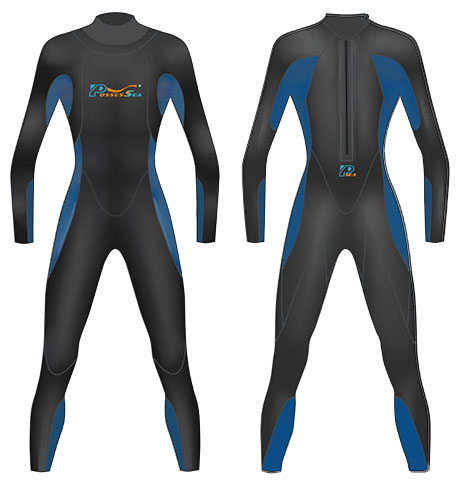 Neoprene Mens Scuba Wetsuit-1805-BK/NY