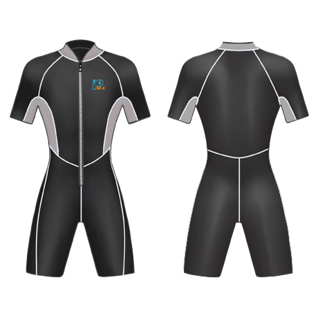 Neoprene Mens Surfing Wetsuit-1855-BK/GY