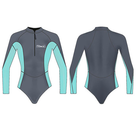 Neoprene Womens Spring Suit-1857-BK/TUR