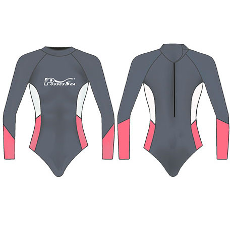 Neoprene Womens Spring Suit-1858-BK/PK