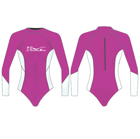 Neoprene Girls Shorty Wetsuit-1858-PK/WT