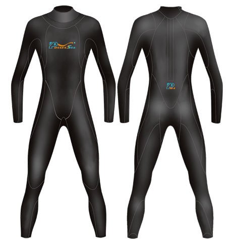 Neoprene Mens Triathlon Wetsuit-1881-BK