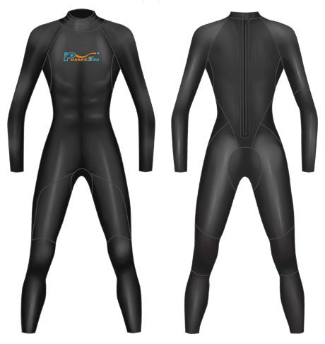 Neoprene Mens Ironma Wetsuit-1883-BK